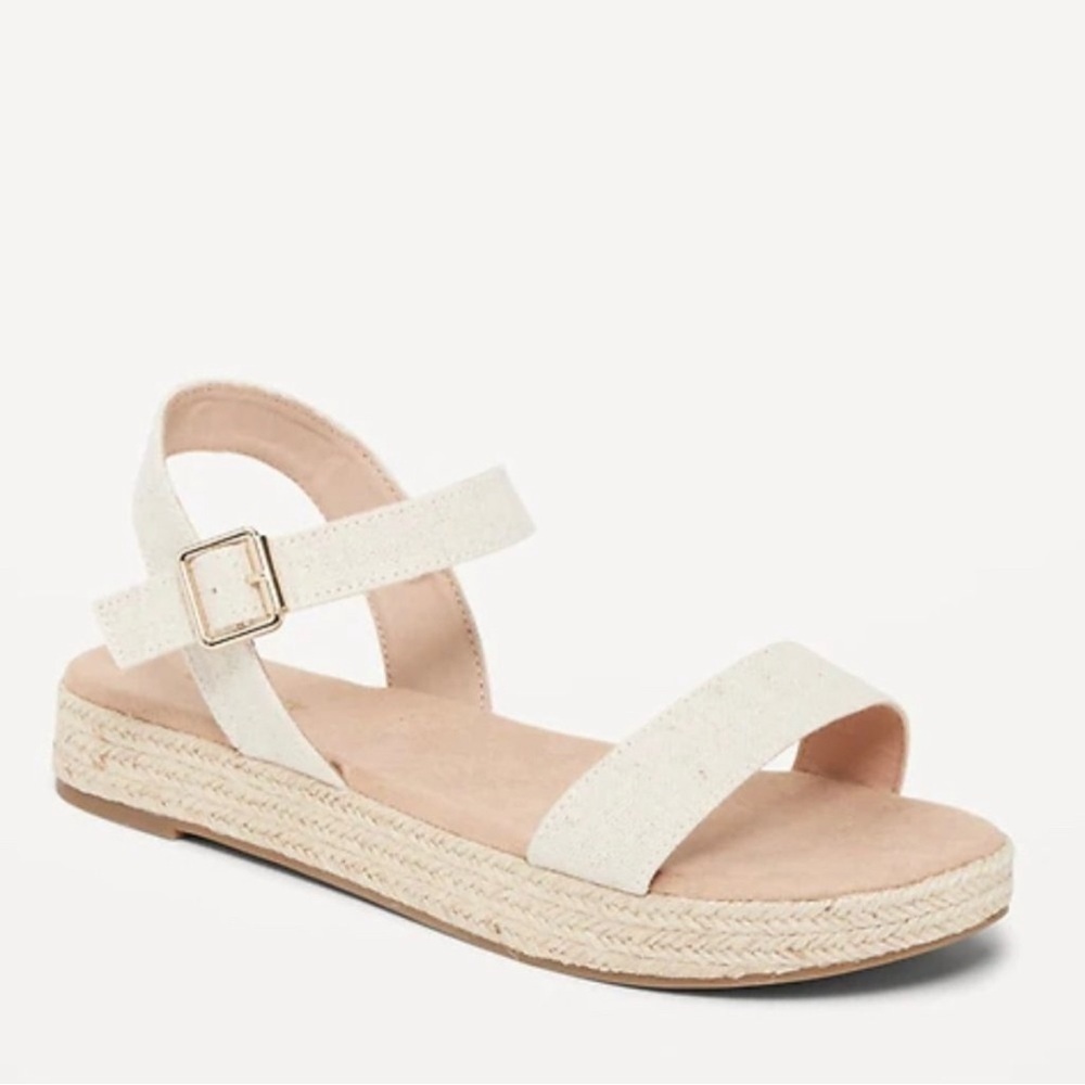 Old Navy | Linen Blend Canva Espadrille Sandals